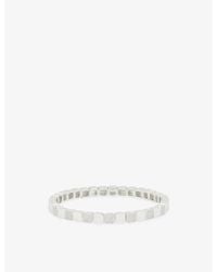 Lisa Gozlan - The Duo Square Mixer Sterling-Plated Brass And Cubic Zirconia Bracelet - Lyst