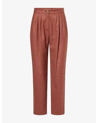 Blazé Milano - Fox Pleated Wool-Blend Trousers - Lyst