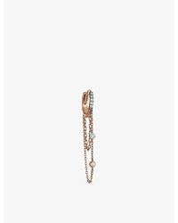 Kismet by Milka - Marena Moonlit 0.19Ct Diamond Drop Huggie - Lyst