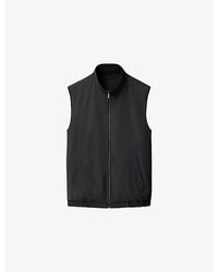 Eton - Reversible Zip-Up Stretch Wool-Blend Gilet - Lyst