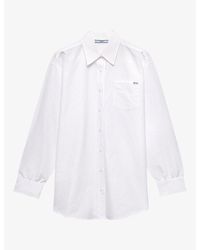 Prada - Relaxed Cotton And Linen Muslin Shirt - Lyst