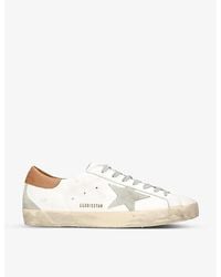 Golden Goose - Superstar Star-Appliqué Leather Low-Top Trainers - Lyst