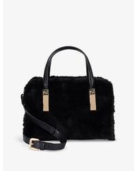 Dune - Dinkydenbeigh Mini Faux-Fur Tote Bag - Lyst