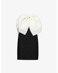Amy Lynn - Oscar Bow-Embellishment Knitted Mini Dress - Lyst