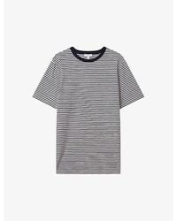 Reiss - Keats Regular-fit Stripe Cotton-jersey T-shirt - Lyst