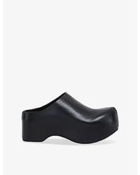 Marni - Chunky Leather Clogs - Lyst
