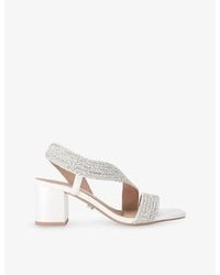 Carvela Kurt Geiger - Gala Jewel Woven Heeled Sandals - Lyst