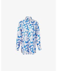 Stella McCartney - Daisy Print Pj Silk Shirt - Lyst