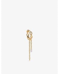 Kismet by Milka - Dreamscape 0.06Ct Diamond Hoop Earring - Lyst