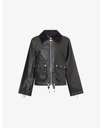 Barbour - Marron Waxed-Cotton Jacket - Lyst