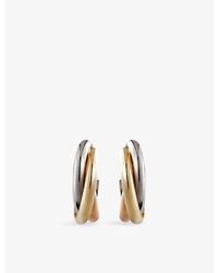 Cartier - Trinity Mini 18Ct, Rose And Hoop Earrings - Lyst