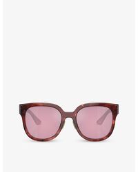 Miu Miu - Mu 01zs Square-frame Tortoiseshell Acetate Sunglasses - Lyst