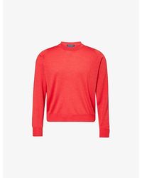 John Smedley - X Bill Nighy Crewneck Cashmere-Silk Jumper - Lyst