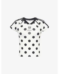 Jaded London No.13 Football Baby-Tee Jersey T-Shirt in Pink