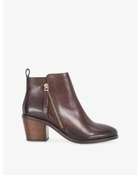 Dune - Paicing Leather Heeled Ankle Boots - Lyst