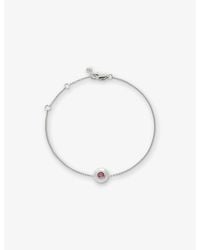 Monica Vinader - October Birthstone Sterling- And Tourmaline Chain Bracelet - Lyst