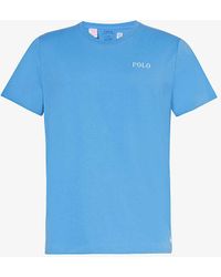 Polo Ralph Lauren - Logo-text Print Regular-fit Cotton-jersey T-shirt - Lyst