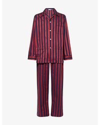 Derek Rose - Royal Striped Cotton-Poplin Pyjama Set - Lyst
