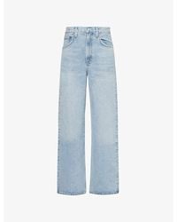 Agolde - Low Curve Mid-Rise Straight-Leg Denim Jeans - Lyst
