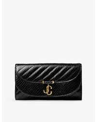 Jimmy Choo - Curve Quilted Leather Wallet-On-Chain - Lyst