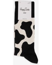 Happy Socks - Cow Stretch Cotton-blend Socks - Lyst