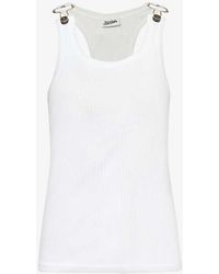 Jean Paul Gaultier - Buckle-embellished Slim-fit Cotton Top X - Lyst
