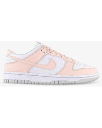 Nike - Dunk Low Panelled Leather And Woven Low-top Trainers - Lyst
