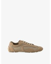 Prada - Montecarlo Re-Edition 2005 Suede And Mesh Trainers - Lyst