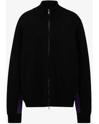 BOSS - X Naomi Campbell Contrast-panel Knitted Jacket - Lyst