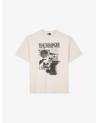 The Kooples - Graphic-Print Short-Sleeve Cotton T-Shirt - Lyst