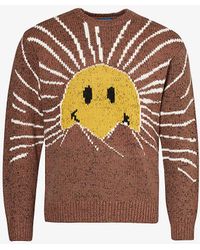 Market - Smiley Sunrise Ribbed-trim Knitted Jumper - Lyst