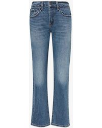 Levi's - Middy Regular-fit Mid-rise Straight-leg Stretch-denim Jeans - Lyst