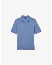 Reiss - Duchie Short-Sleeved Wool Polo Shirt - Lyst
