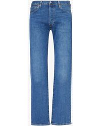 Levi's - 501 Straight-leg Mid-rise Stretch-denim Jeans - Lyst