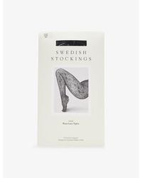 Swedish Stockings - Rosa Lace Stretch-Knit Tights - Lyst