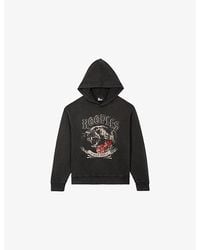 The Kooples - Graphic-Print Relaxed-Fit Cotton Hoody - Lyst