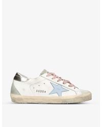 Golden Goose - Superstar 81774 Star-applique Low-top Leather Trainers - Lyst
