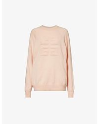 Givenchy - Logo-appliqué Relaxed-fit Cashmere Knitted Jumper - Lyst