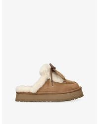 UGG - Disquette Heritage Suede Platform Slippers - Lyst