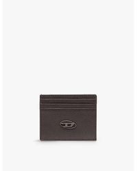 DIESEL - Logo-Badge Leather Cardholder - Lyst