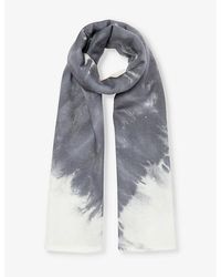 Gabriela Hearst - Anaya Graphic-print Wool, Cashmere And Silk-blend Scarf - Lyst