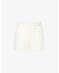 Bottega Veneta - Elasticated-waist Slip-pocket Cotton-twill Shorts - Lyst