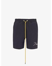 Rhude - Logo Brand-embroidered Cotton-piqué Shorts - Lyst