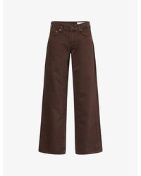 Rag & Bone - Saige Straight-Leg Denim Jeans - Lyst
