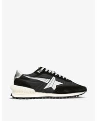 Golden Goose - Marathon Runner Suede And Mesh Low-Top Trainers - Lyst
