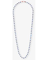 Miansai - Lapis Rhodium-plated Sterling-silver, Moonstone And Lapis Lazuli Necklace - Lyst