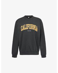 Sporty & Rich - California Brand-print Cotton-blend Sweatshirt X - Lyst