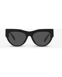 Versace - Ve4440u Branded-arm Cat-eye Acetate Sunglasses - Lyst