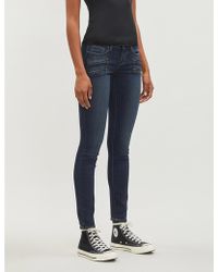 PAIGE Edgemont Skinny Mid-rise Jeans - Blue