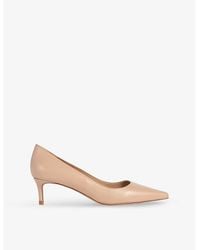LK Bennett - New Ava Leather Pointed Kitten Heel Court - Lyst